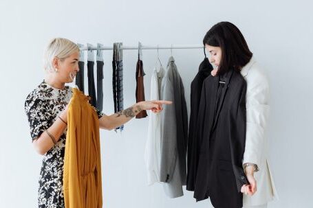 Fashion Collaborations - A W0oman Fitting a Black Blazer