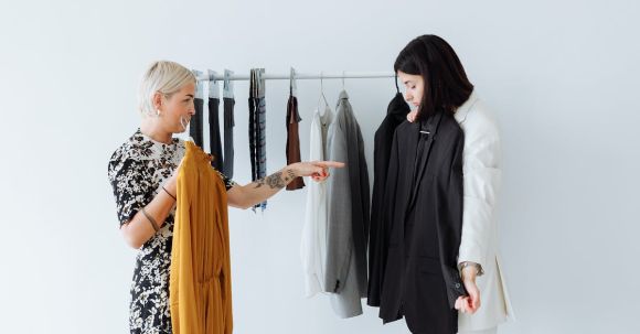 Fashion Collaborations - A W0oman Fitting a Black Blazer