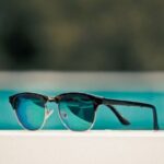 Sunglass - selective focus of black framed clubmaster