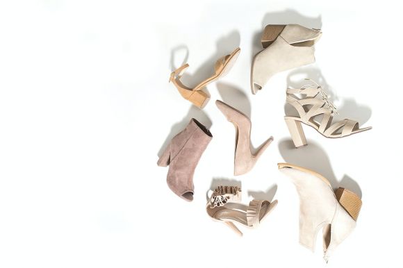 Fashion Shoe - women's seven assorted-color footwear on surface