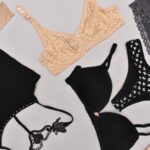 Lingerie. - assorted-colored bra panties, and sport bra